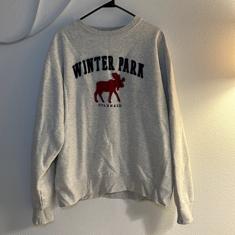 Winter Park Colorado Crew Neck - Heather Grey